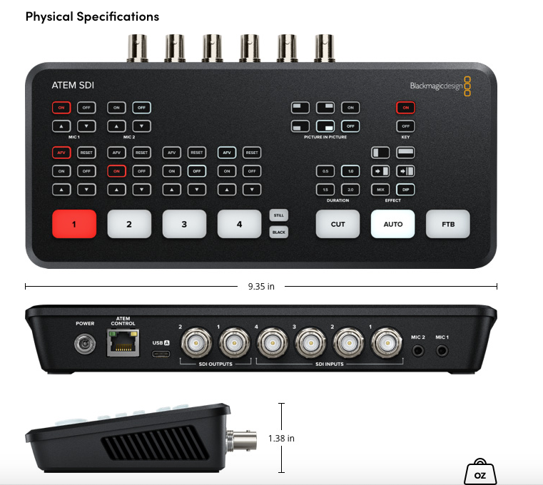 Blackmagic ATEM mini スイッチャー Switcher Blackmagic ATEM SDI - Seegma Store | Os melhores
